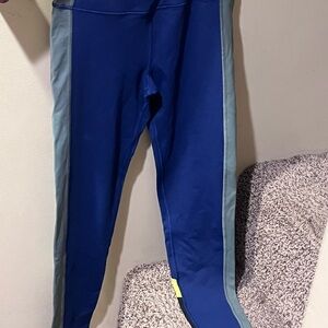 Women's Blue and Gray Leggings